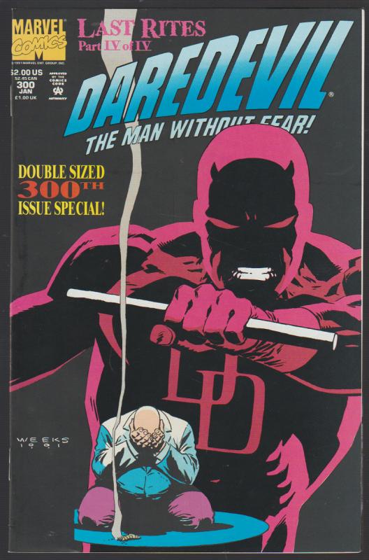 DAREDEVIL THE MAN WITHOUT FEAR #300  - MARVEL COMICS 1991