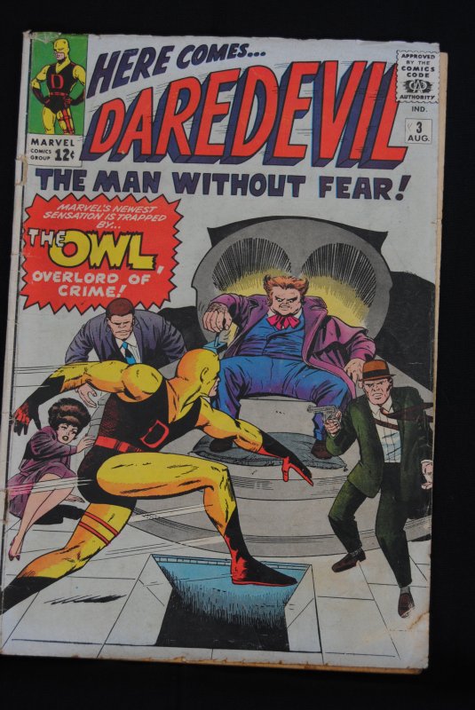 Daredevil #3, The Owl Overlord of Crime | Comic Books - Silver Age ...