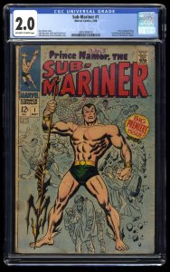 Sub-Mariner (1968) #1 CGC GD 2.0 Origin of Sub-Mariner Retold!