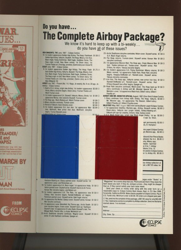 (1987) 3-D Three Stooges #3: THE 3-D GLASSES ARE ATTACHED/INCLUDED! (7.5/8.0)