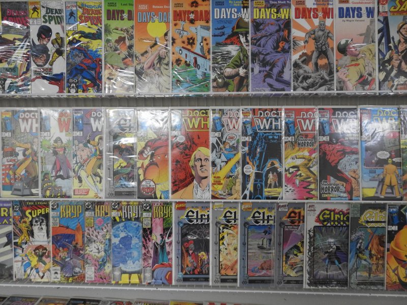 Huge Lot 130+ Comics W/ Spider-man, Superman, Dr. Who+ Avg VF Condition!