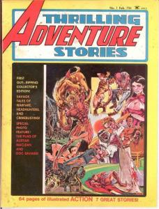 THRILLING ADVENTURE STORIES (1975) 1 GOOD Feb. 1975