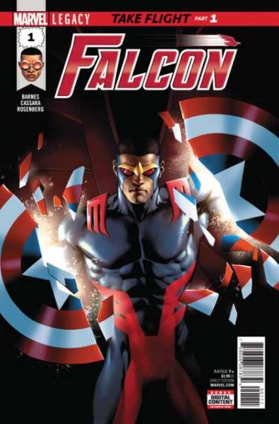 Falcon (2017 series) #1, NM + (Stock photo)