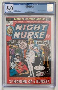 (1972) NIGHT NURSE #1 1st Appearance Linda Carter! CGC 5.0 WP!