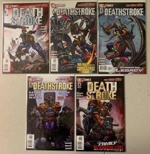 Deathstroke comics lot #1-6 5 diff 8.0 (2011-12)