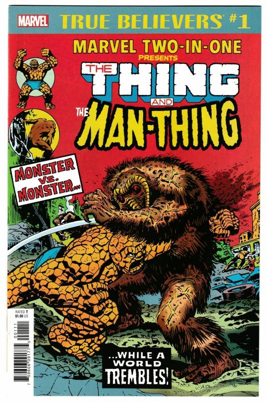 True Believers Fantastic Four Two-In-One Thing & Man-Thing #1 (Marvel, 2018) NM