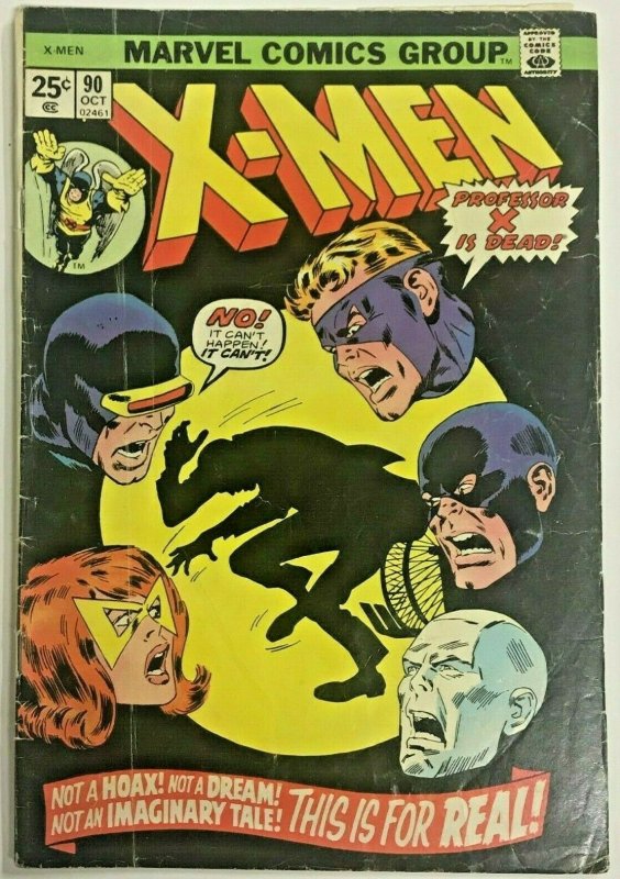 UNCANNY X-MEN#90 G-VG 1974 MARVEL BRONZE AGE COMICS