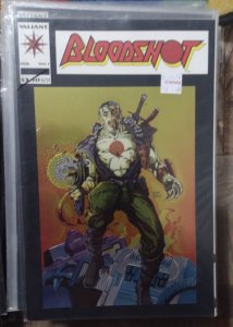 BLOODSHOT  # 1  1993 VALIANT   KEY 1st chromium cover barry windsor smith