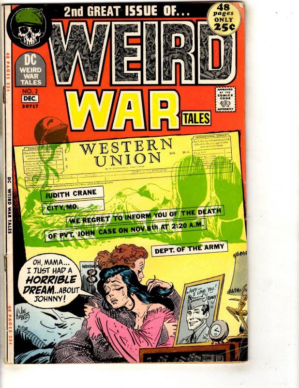 Weird War Tales # 2 VF DC Comic Book Joe Kubert Army Navy Marines Air Force JL9