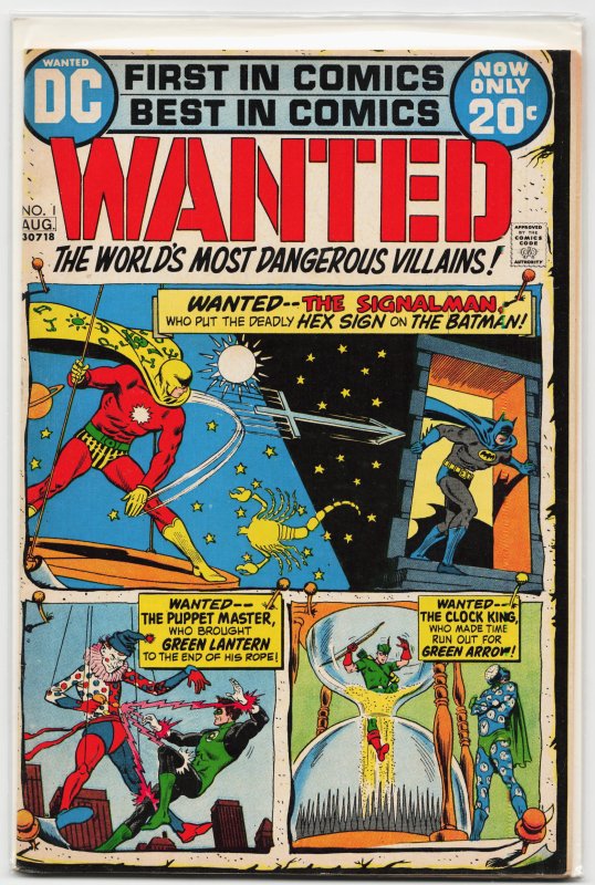 Wanted, The World's Most Dangerous Villains #1 (1972) Green Arrow