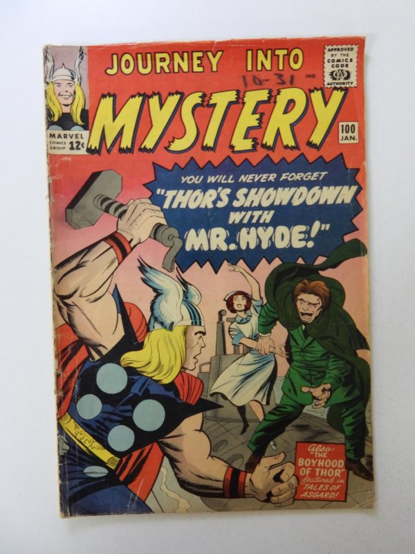 Journey into Mystery #100 (1964) VG condition