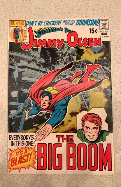 Superman's Pal, Jimmy Olsen #138 (1971) Jack Kirby Cover Art