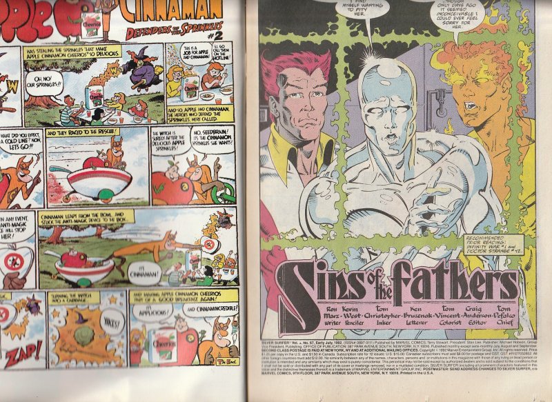 Silver Surfer(vol. 2) # 67   INFINITY WAR TIE IN !