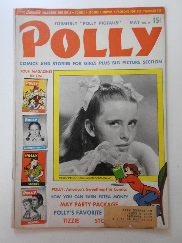 Polly #40 Comics and Stories for Girls Sharp Polly Pigtails! Solid VG+ Cond!