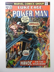 Power Man #18  (1974) FN Condition! MVS intact! 1/2 in tear front cover