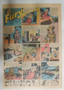 Miss Fury Sunday by Tarpe Mills from 12/17/1944 Size: 11 x 15  Very Rare Year #4