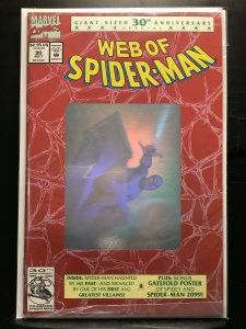 Web of Spider-Man #90 Second Printing - Gold Hologram Variant (1992)