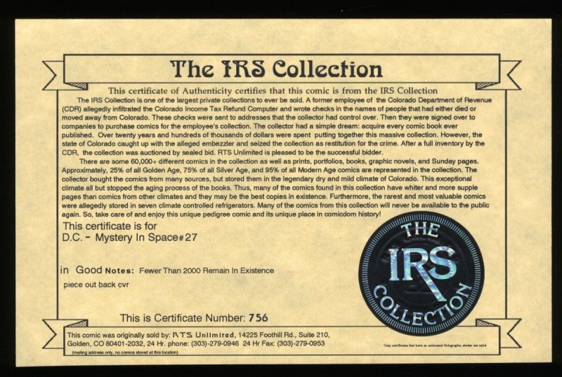 Mystery In Space #27