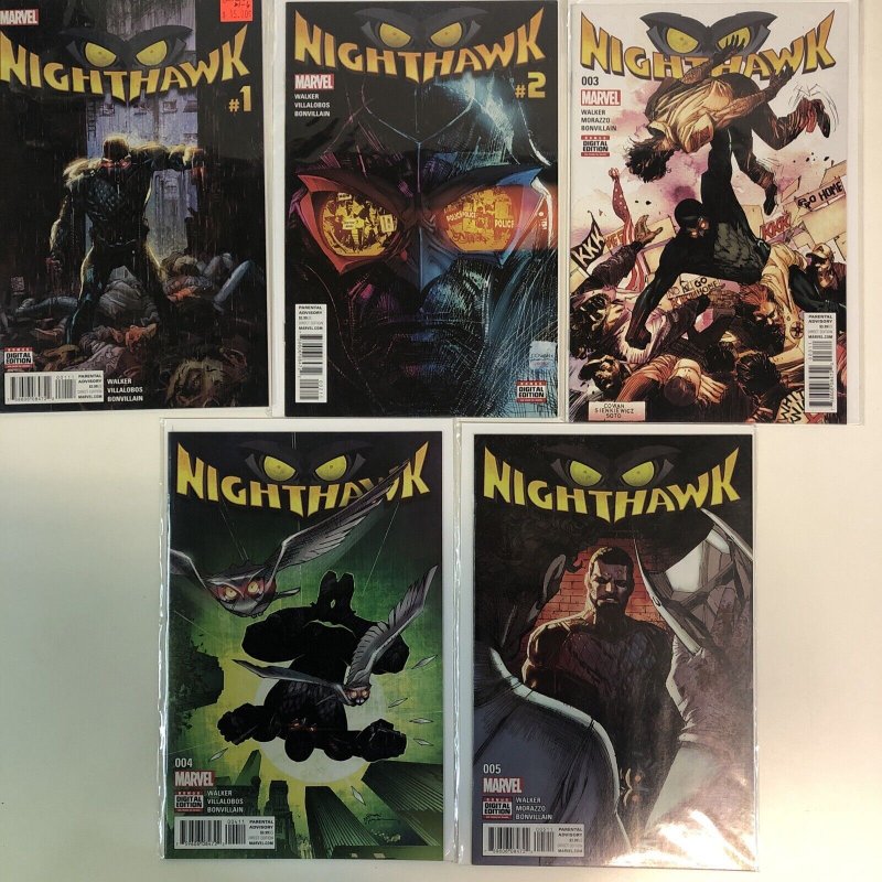 Nighthawk (2016) Starter Consequential Set # 1-5 (VF/NM) Marvel Comics