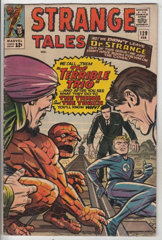 Strange Tales #129 (Feb-65) VG/FN Mid-Grade Human Torch, the Thing, Doctor St...