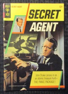 1966 SECRET AGENT #1 FN- 5.5 Gold Key / Patrick McGoohan Photo TV Tie-In Cover