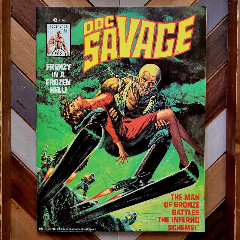 DOC SAVAGE #3 & 6 (Marvel Magazine 1976) Painted Covers/Custom Bundle/Set Of 2