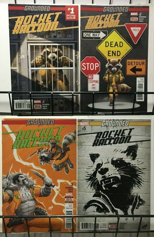 ROCKET RACOON - MARVEL - 4 ISSUES #1, 2, 3, 5 - 2017 - VF