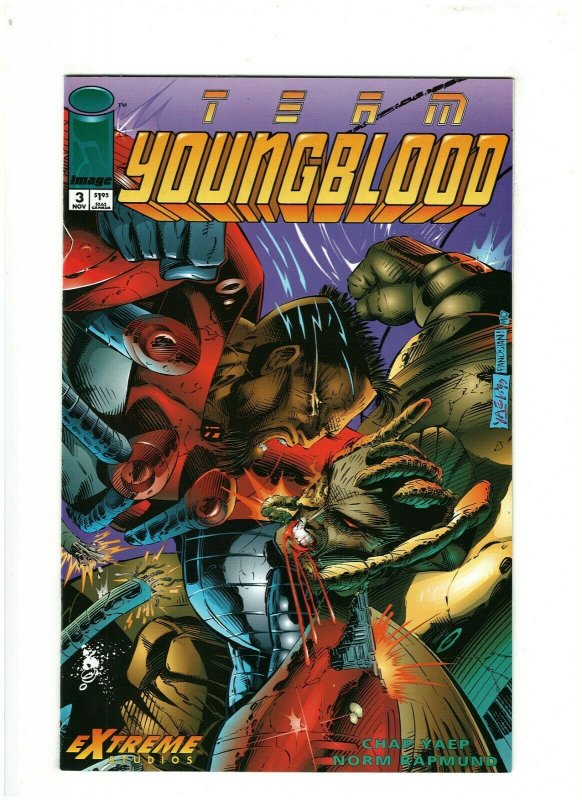 Team Youngblood #3 NM- 9.2 Image Comics 1993 Rob Liefeld