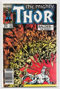 Thor #344 Newsstand Edition (1984) Thor [Key Issue]