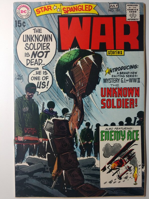 Star Spangled War Stories #151 (8.5, 1970) 1st app of the Unknown Soldier