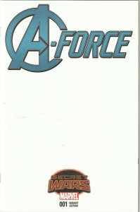 A-Force # 1 Blank Variant Cover NM Marvel 2015 1st App Of Singularity [F8]