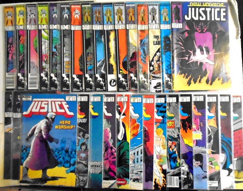 *Justice (1986 Marvel, of 32) 32 High Grade Books