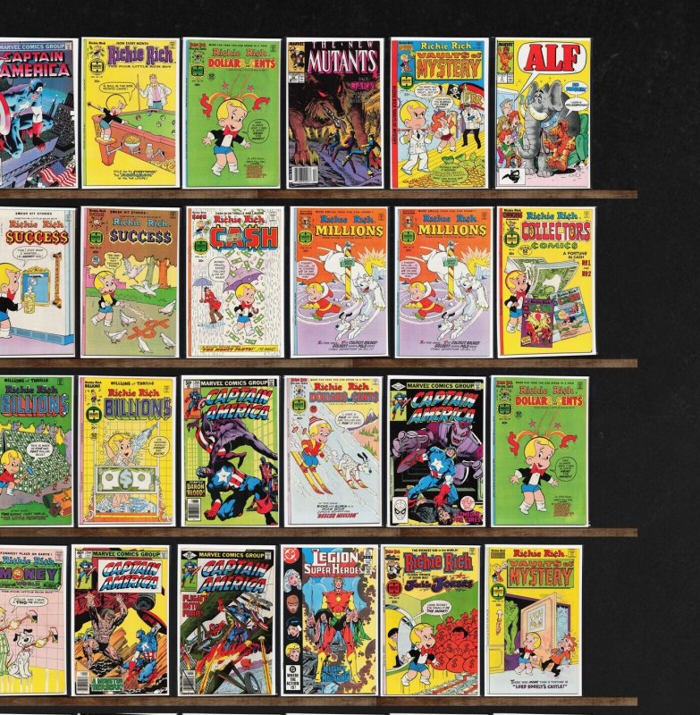 Huge Lot 140+ Comics with Captain America, Alf, Detective Comics & More!
