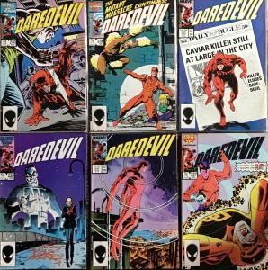 DAREDEVIL MARVEL #237-242 VF NM SATISFACTION GUARANTEED 