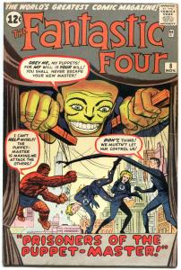 FANTASTIC FOUR #8, VF-, 1st Pupper Master, Jack Kirby, 1961, more in store, QXT