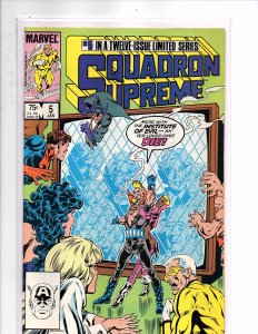 Marvel Comics (1985) Squadron Supreme #5 Hyperion Dr. Spectrum Bob Layton Cover