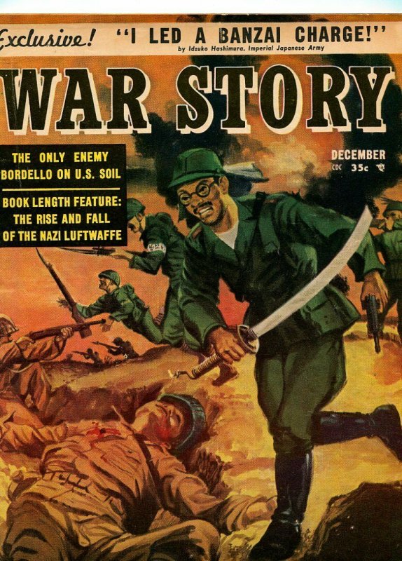 WAR STORY #2 DECEMBER 1957-CHARLTON-GENERAL MACARTHUR-EISENHOWER-FN