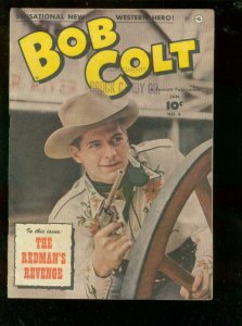 BOB COLT #8 1952-FAWCETT-BOB STEELE PHOTO BACK COVER FN