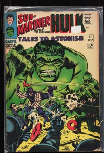 Tales to Astonish #81 (1966) Hulk [Key Issue]