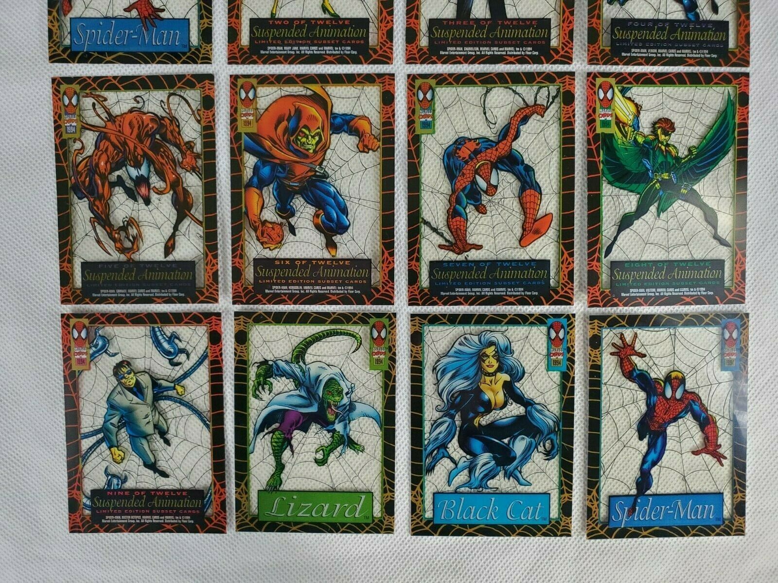 1994 Spider-Man Suspended Animation COMPLETE 12 Chase Insert Cards collectable | Comic Books - Modern Age, Spider-Man / HipComic 1994 Spider-Man Suspended Animation COMPLETE 12 Chase Insert Cards collectable | Comic Books - Modern Age, Spider-Man / HipComic