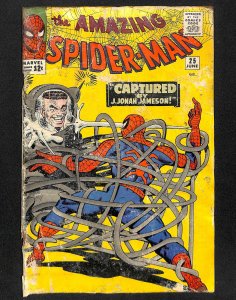 Amazing Spider-Man #25 Fair 1.0 1st Mary Jane! Marvel Comics Spiderman