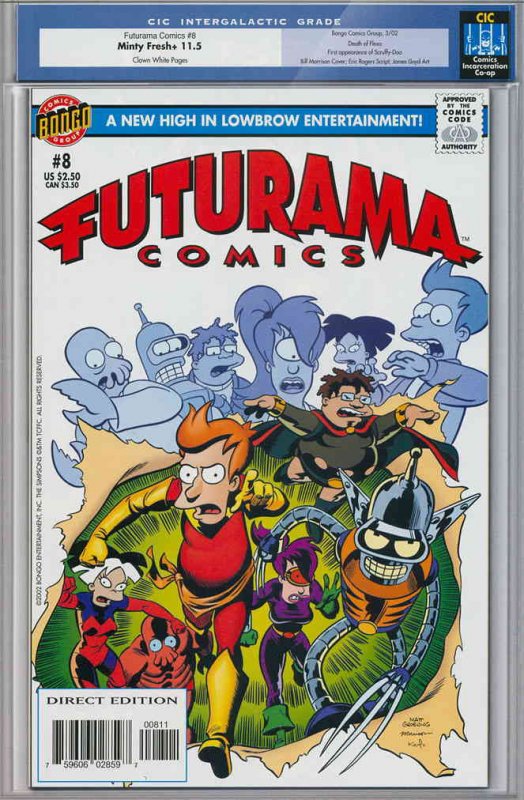 Futurama (Bongo) #8 VF/NM ; Bongo