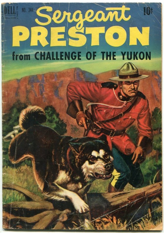 Four Color #344 1951- Sergeant Preston- 1st issue- RCMP G/VG