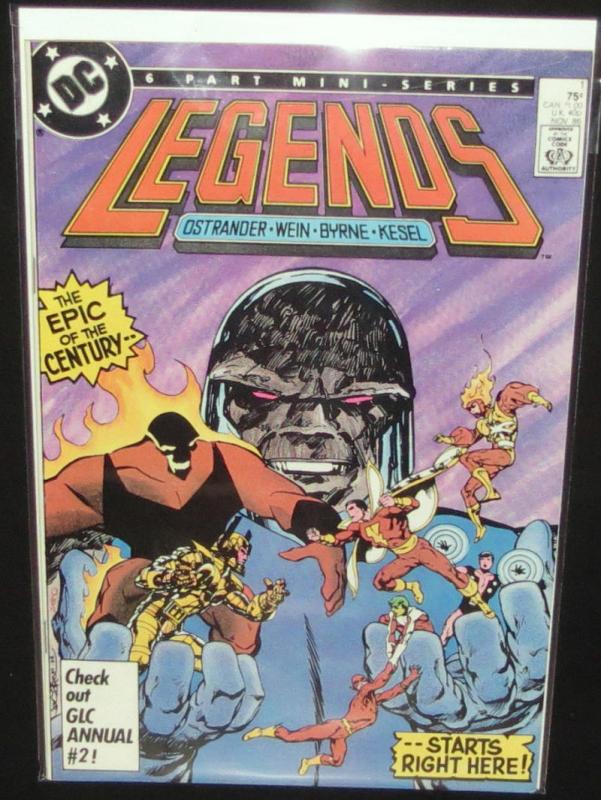 LEGENDS #1, VF/NM, Darkseid, John Byrne, Amanda Waller, DC, 1986 more in store