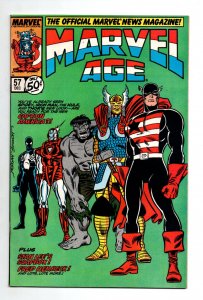 Marvel Age #57 - US Agent - Grey Hulk - Symbiote - 1987 - VF/NM