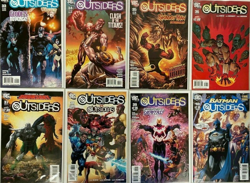 Batman and the Outsider 2nd series set:#1-40+special 44 diff 8.0 VF (2007)