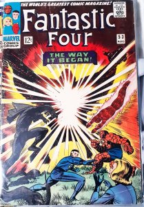Fantastic Four #53 (1966) KEY! 2nd APP BLACK PANTHER! 1st APP of KLAW! Silver FN