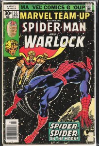 Marvel Team-Up #55 British Variant (1977) Warlock [Key Issue]