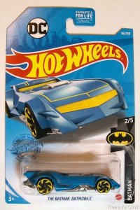 Hot Wheels - Batman - The Batman Batmobile - 56/250 - 2/5 - Blue - Silver Wheels 