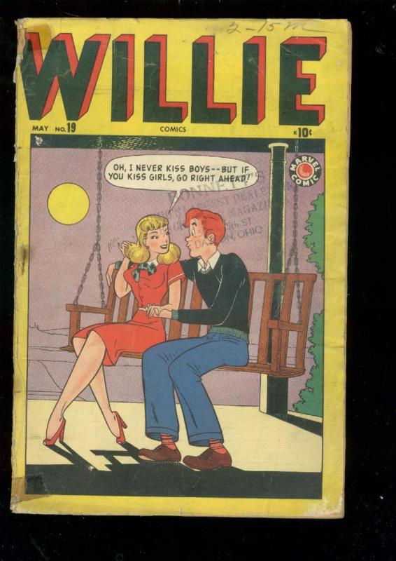 WILLIE #19 1949-MARVEL COMICS-HARVEY KURTZMAN-HEY LOOK! G-